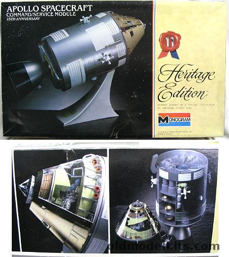 Monogram 1/32 Apollo Spacecraft - Command/Service Module Heritage Edition Cut Away with Interior, 6061 plastic model kit